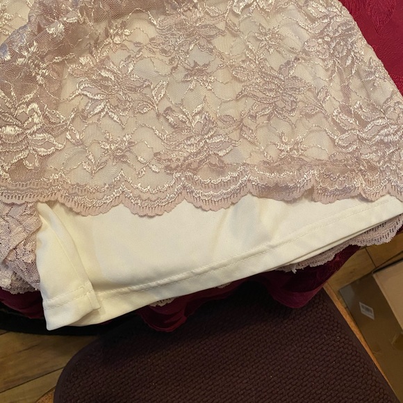 Elegant Cream/Nude Colored Dress By Aziz - Picture 4 of 4